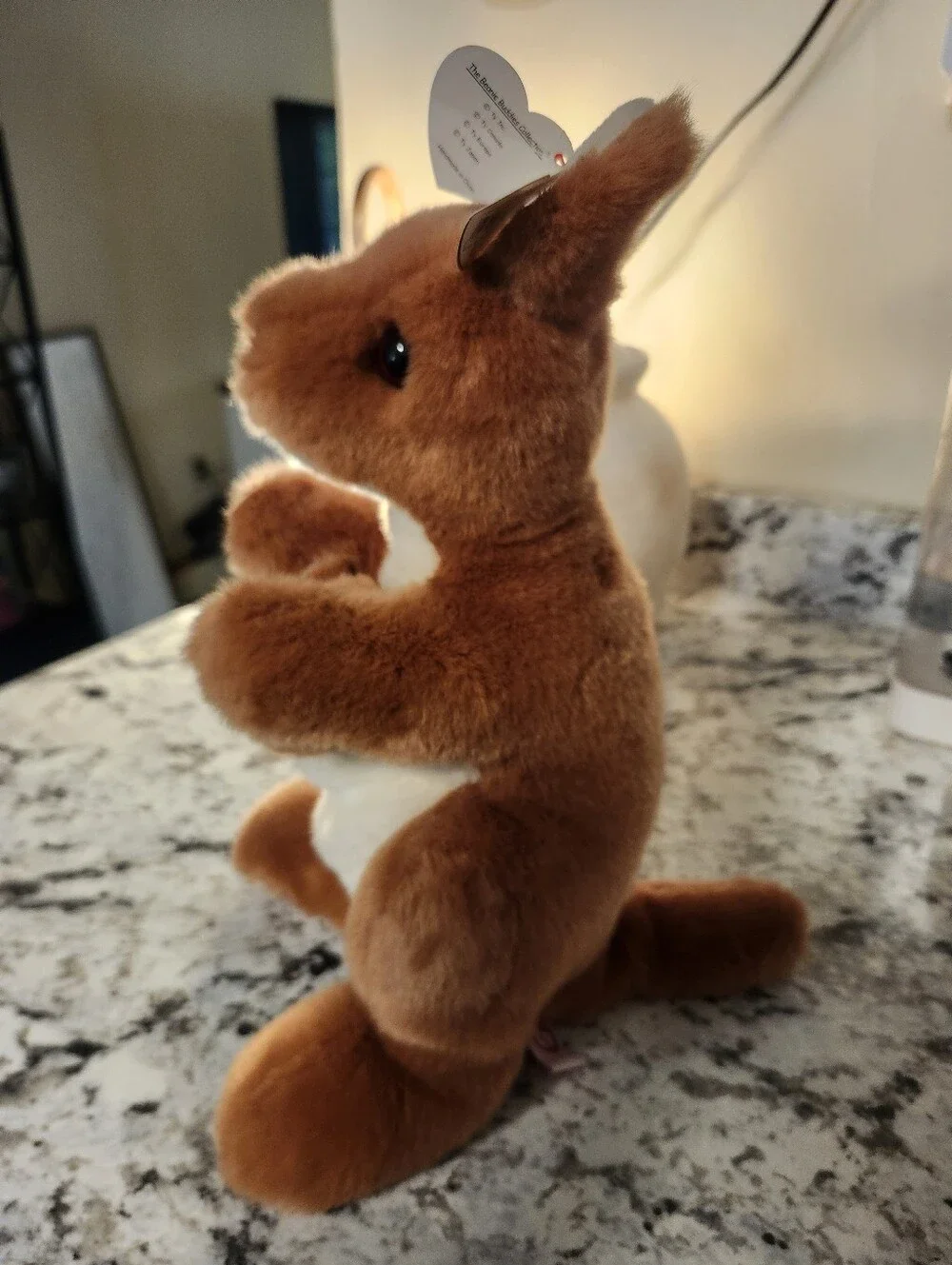 Vintage Retired Ty Beanie Buddy Pouch The Kangaroo With Joey ✨️